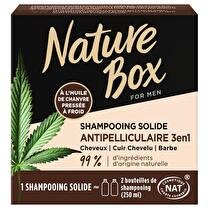 NATURE BOX For men - Shampoing solide chanvre