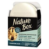 NATURE BOX For men - Shampoing solide noix