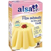 ALSA Préparation pour gâteau  Flan entremets vanille