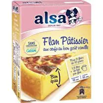 Alsa, Préparation pour gâteau flan pâtissier aux oeufs vanille