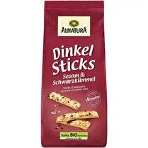 Alnatura, Sticks d'épeautre sésame et cumin noir BIO