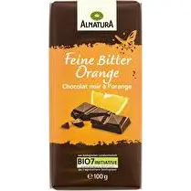 Alnatura, Chocolat noir à l orange 100g Alnatura