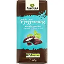 Alnatura, Chocolat noir menthe poivrée 100g Alnatura