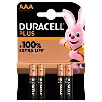 Duracell, Piles plus 100 % AAA LR03 x4