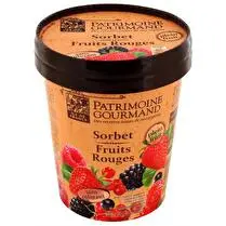 Patrimoine gourmand, Sorbet fruits rouges   Pot