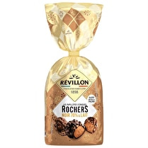 Révillon, Assortiment papillotes rocher  Noir & lait