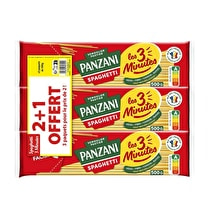 Panzani, Pâtes cuisson rapide Spaghetti 2 + 1 offert
