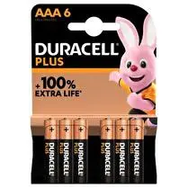 Duracell, Piles plus 100 % AAA LR03 x6