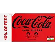 Coca-cola, Soda à base de cola sans sucres dont 10 % offert