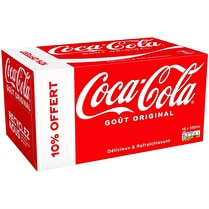 Coca-cola, Soda à base de cola original taste dont 10 % offert