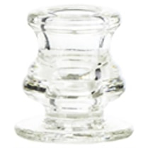 Devineau, Bougeoir urne pour bougie droite transparent