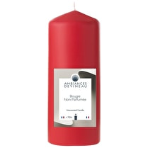 Devineau, Bougie cylindrique 68H170  rouge non parfumée