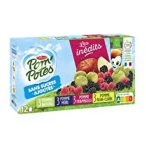 Materne, Pom'potes Les inédits sans sucres ajoutés 12x90g