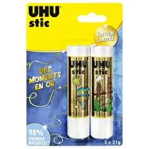Uhu, Bâtons de colle Stic Golden Moments x2