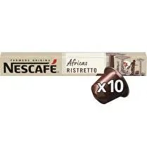 Nescafé, Capsules farmers origin africas ristretto n°10 x10