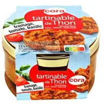 Cora, Tartinable de thon fromage tomate basilic