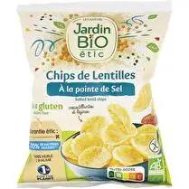 Jardin bio étic, Chips de lentilles pointe de sel sans gluten sachet 50g Jardin Bio