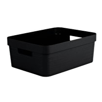 Eda, Bac de rangement 12l stone noir