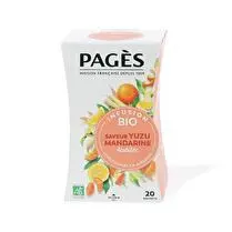 Pagès, Pages infusion bio yuzu mandarine x20s