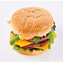 VOTRE BOUCHER PROPOSE Cheeseburger Cheddar Pain Préparé par nospros 1 Pièce