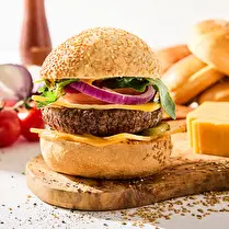 Votre boucher propose, Produit élaboré : Cheeseburger Cheddar