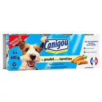Canigou, Boites en terrine pour chien adulte au poulet et carottes recette allégée