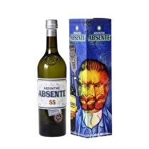 ABSENTE Absinthe etui Van Gogh avec cuillère 55%