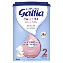 Laboratoire Gallia, Lait en poudre relais 2ème âge de 6 à 12 mois