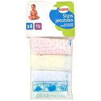 Cora, Slips jetables x4 taille unique