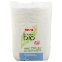 Nature bio, Disques à démaquiller Maxi ovales - x 40