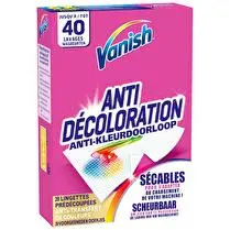 Vanish, Lingettes anti-transfert de couleurs