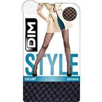 Dim, Collant voile bijou, Noir, T 1/2
