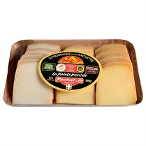 Pochat et fils, Plateau de 3 fromages à Raclette : chèvre, nature et fumée