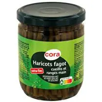 Cora, Haricots fagots extra fins cueillis et rangés main