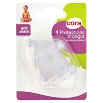Cora, Protection d'angles x4 pvc avec adhésif
