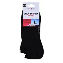 Olympia, Socquettes de Sport invisibles x 2, Noir, 43/46