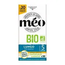 Méo, Capsule bio decafeine home compost x20