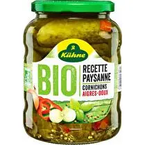 Kühne, Cornichons aigres-doux recette paysanne BIO
