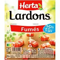 Herta, Lardons fumés sel réduit