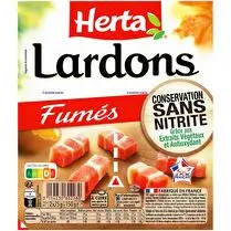 Herta, Lardons fumés conservation sans nitrite
