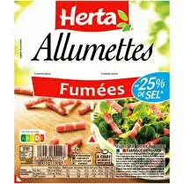 Herta, Allumettes fumées sel réduit