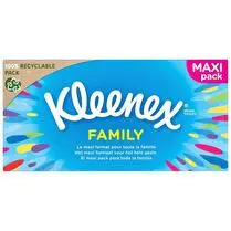 Kleenex, Mouchoirs boite family box