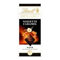 Lindt, Tablette excellence noir noisette caramel