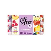 Light & free, Yaourt fruits panachés 0 % MG