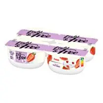 Light & free, Fromage blanc fraise 0% MG