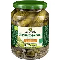Alnatura, Cornichons sans sucre ajouté