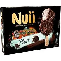 Nuii, Bâtonnets glacés cookies & cream new york