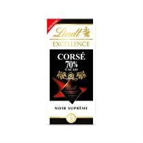 EXCELLENCE LINDT Tablette excellence noir corse 70% cacao