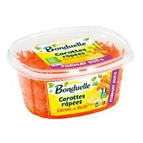 Bonduelle, Carottes râpées citron de Sicile