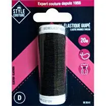 STYLE COUTURE, Fil Guipe Noir 20M